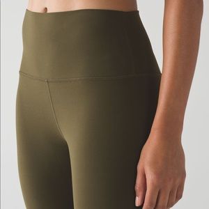 Lululemon align crop military green.